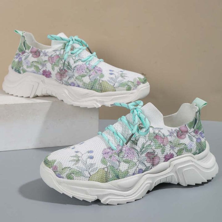 Levoire | Baskets De Tennis Larges Avec Protection Florale Pour Femmes