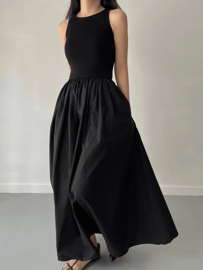 Levoire | Robe élégante avec col rond Noir Taille Unique