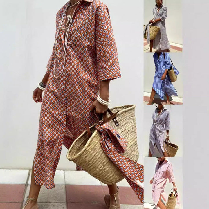 Levoire | Robe chemise courte à col pour l'automne