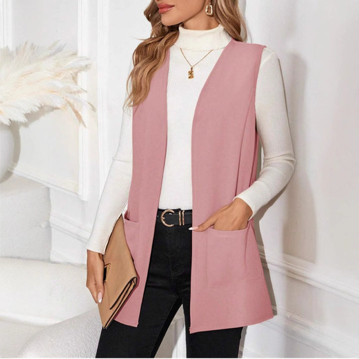 Gilet long réversible pour femmes avec poches Levoire