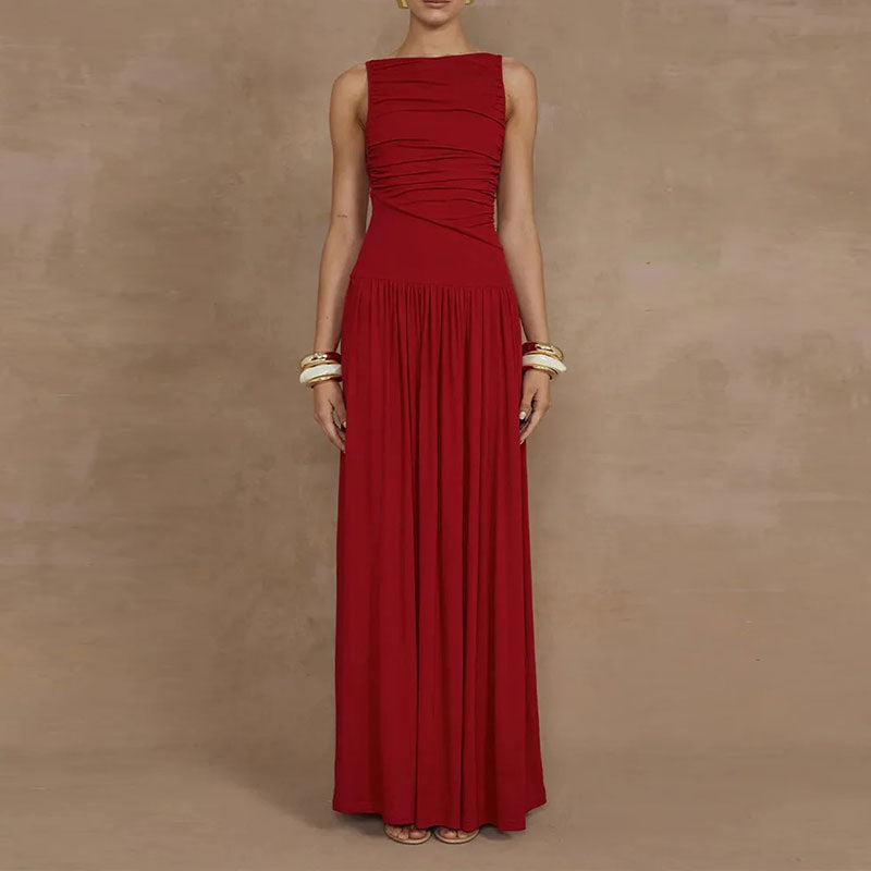 Robe maxi femme avec un drapé sophistiqué Levoire