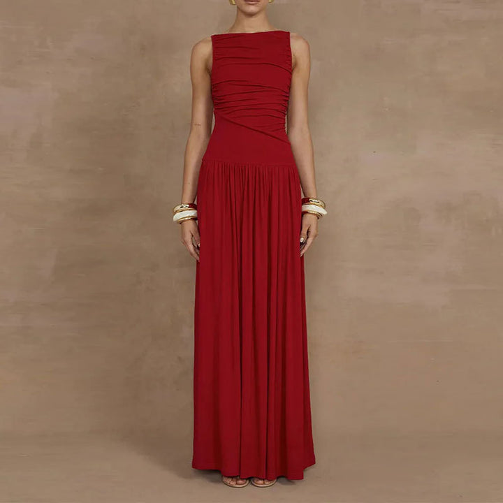 Robe maxi femme avec un drapé sophistiqué Levoire