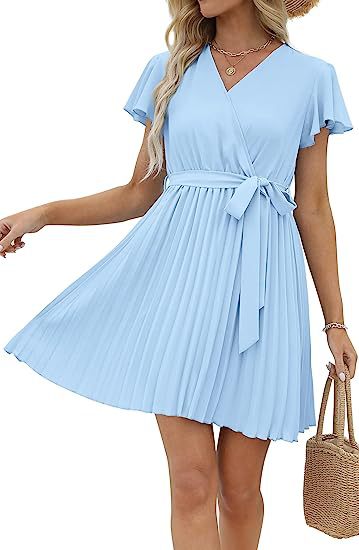 Robe portefeuille pour femmes avec détails plissés Levoire
