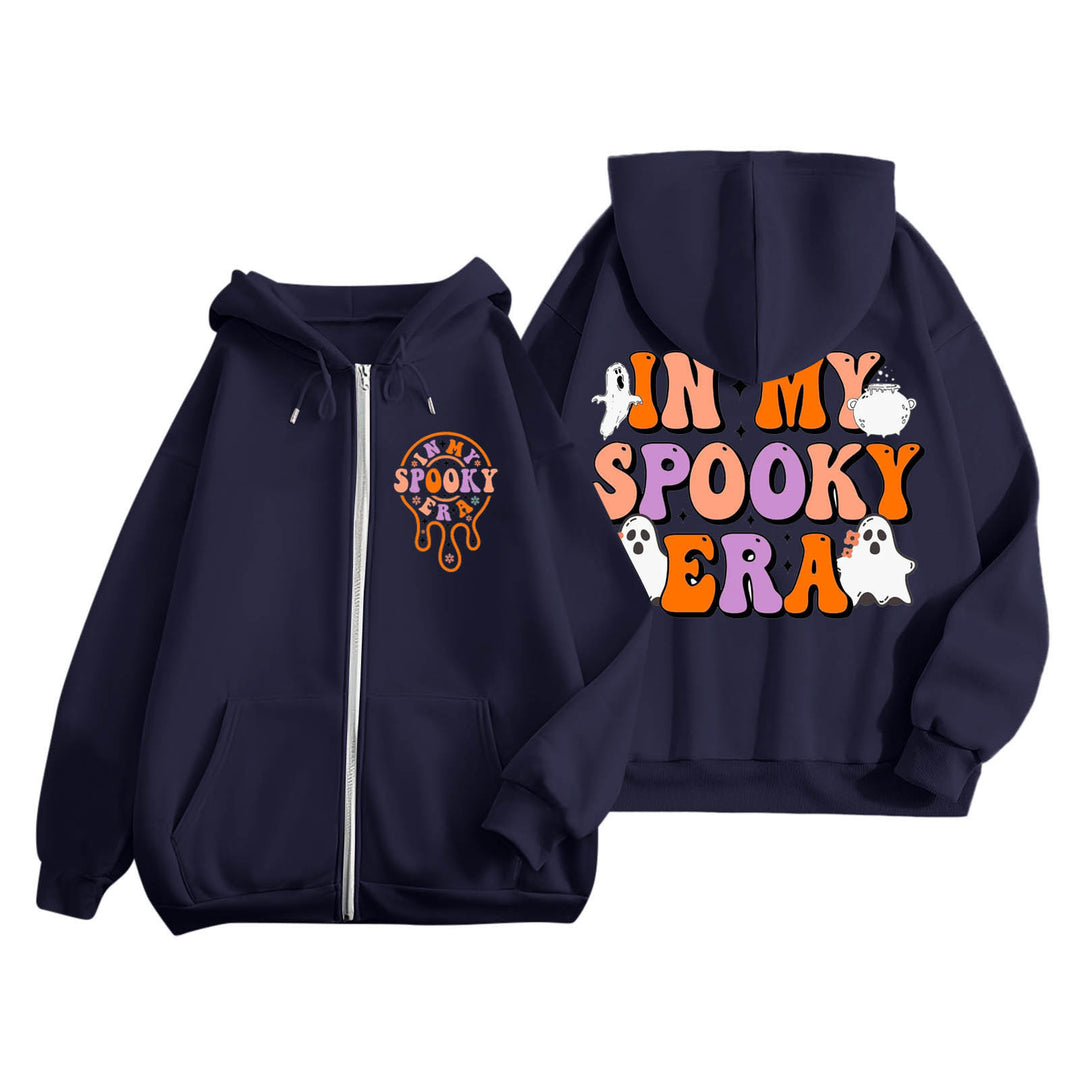 Hoodie pour femmes avec imprimé effrayant et poches kangourou Levoire