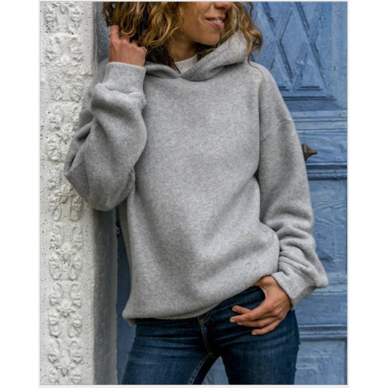 Sweat à capuche surdimensionné pour femmes en polaire douce Levoire