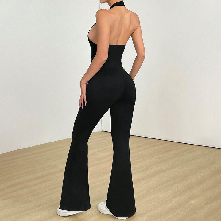 Combinaison pour femme avec décolleté en V profond et jambe large Levoire