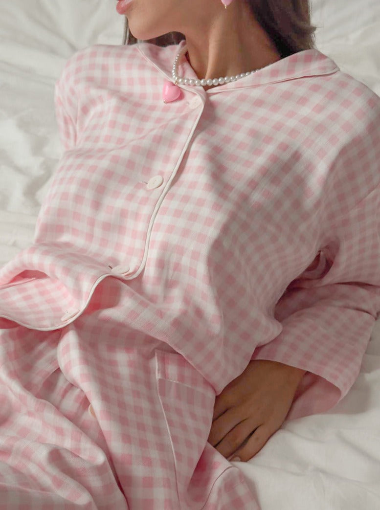 Levoire | Vêtements De Détente À Motifs Manches Longues Pyjama Deux Pièces