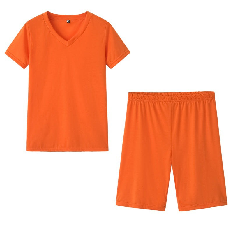 Ensemble de loisirs sportif pour femmes avec col en V et taille élastique Levoire