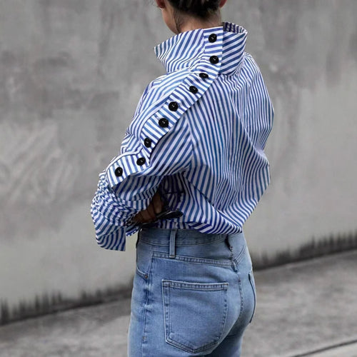 Levoire | Chemise Rayée À Col Large