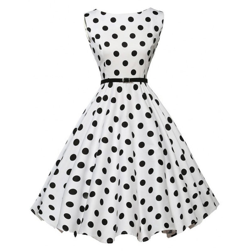 Robe swing pour femmes avec des pois Levoire