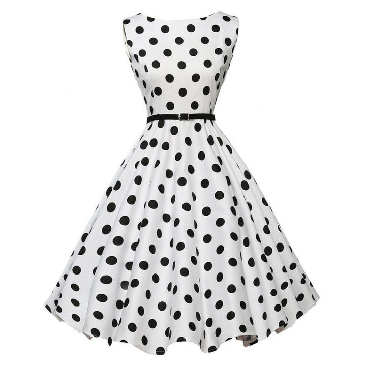 Robe swing pour femmes avec des pois Levoire