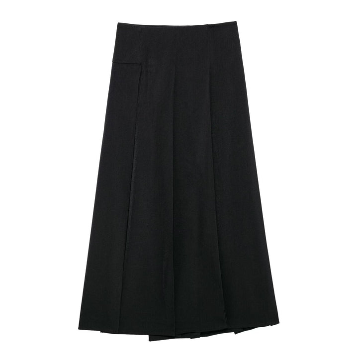 Levoire | Jupe midi longueur printemps vivante noir