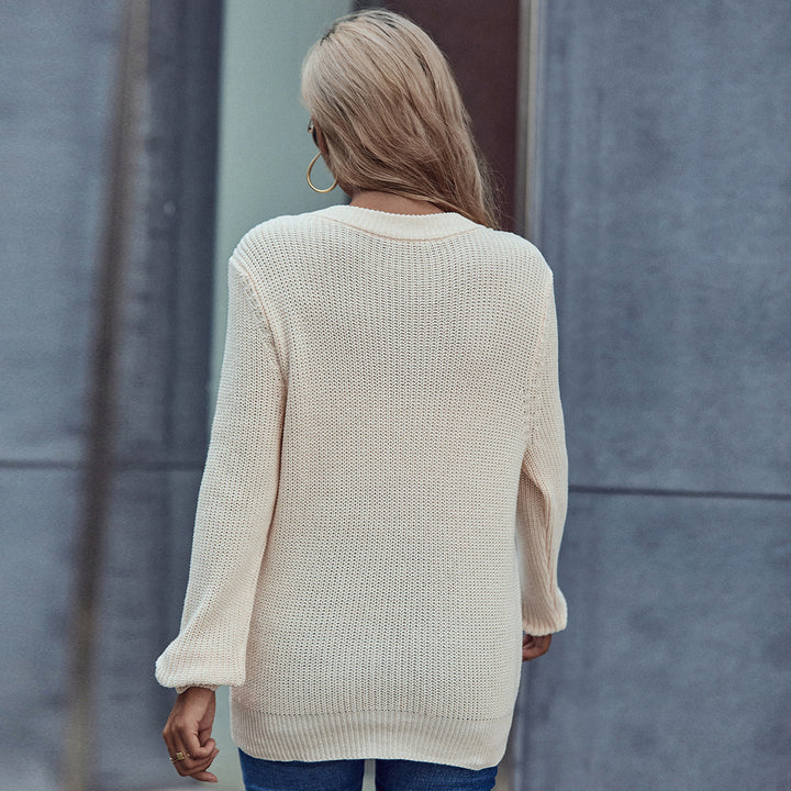 Pull en tricot pour femme avec ceinture ajustée Levoire