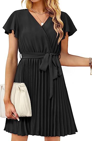 Robe portefeuille pour femmes avec détails plissés Levoire