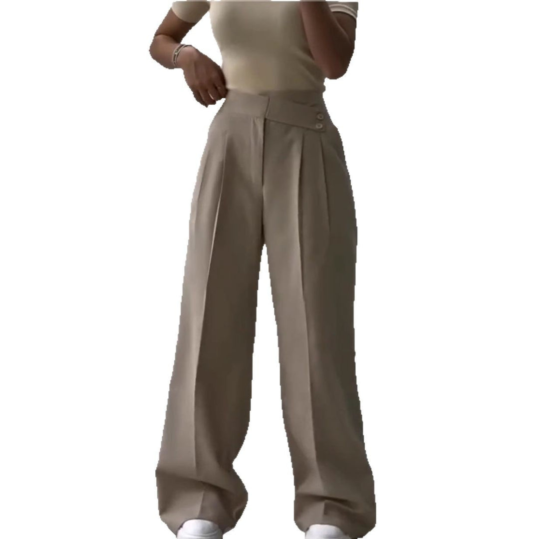 Pantalon élégant large plissé pour dames Levoire