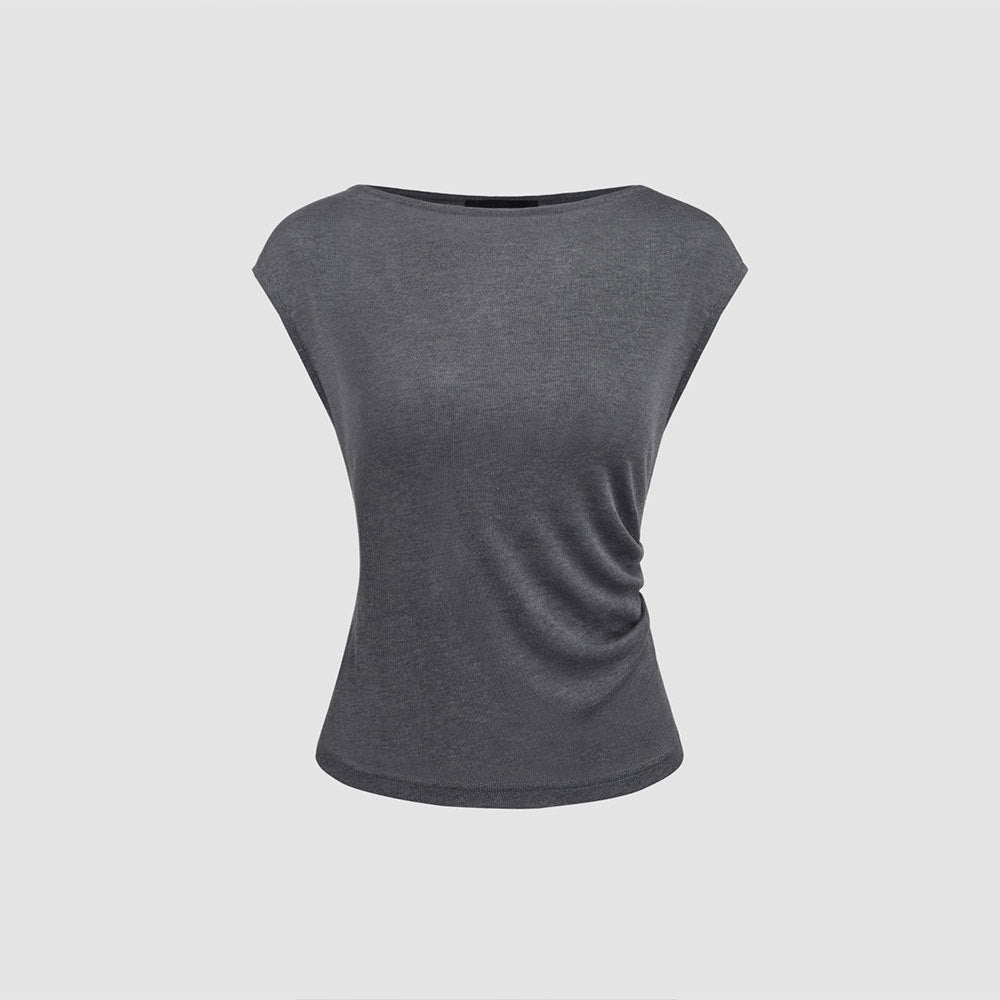 Haut élégant pour femmes avec design drapé asymétrique Levoire