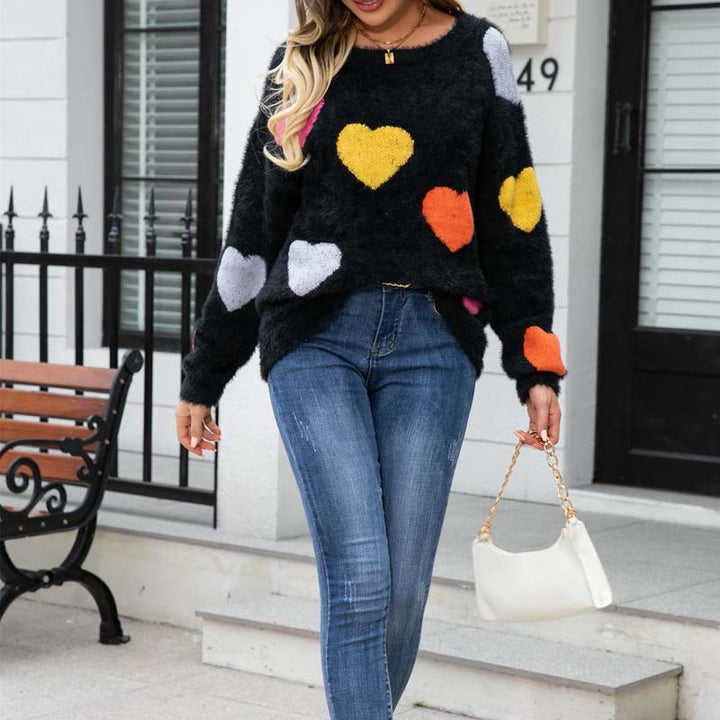 Levoire | En Tricot À Motif Coeur