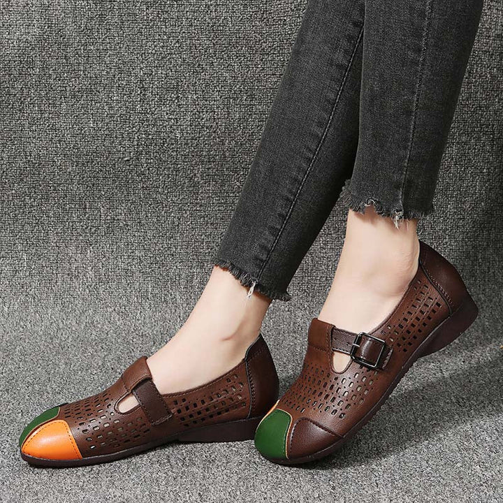 Levoire | Sandales À Air Avec Une Boucle Et Un Bout Coloré Pour Femmes