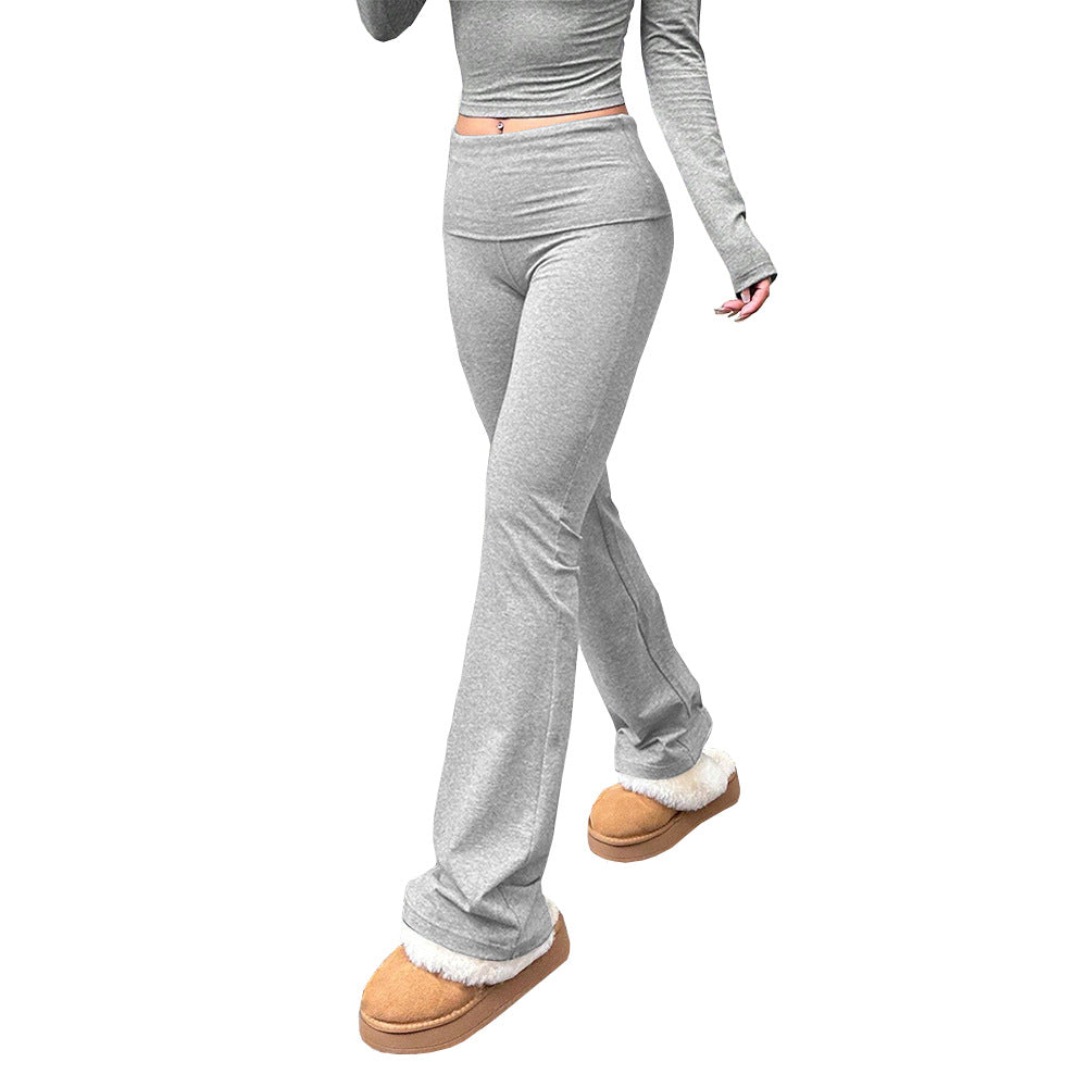 Pantalons de lounge pour femmes dans un style évasé élégant avec doublure douce Levoire