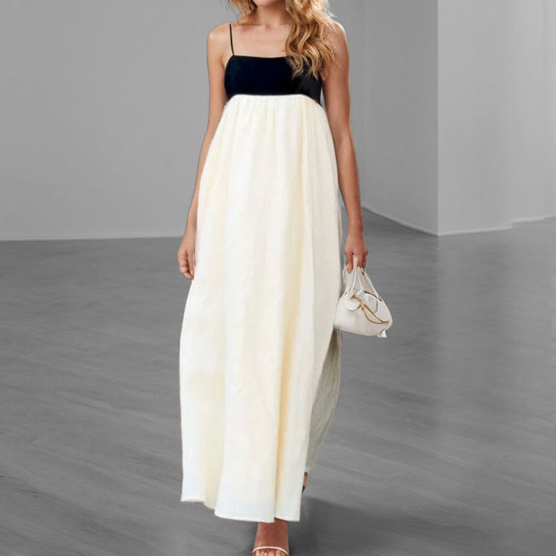 Robe maxi d'été pour femme avec coupe élégante et détails de bretelles Levoire
