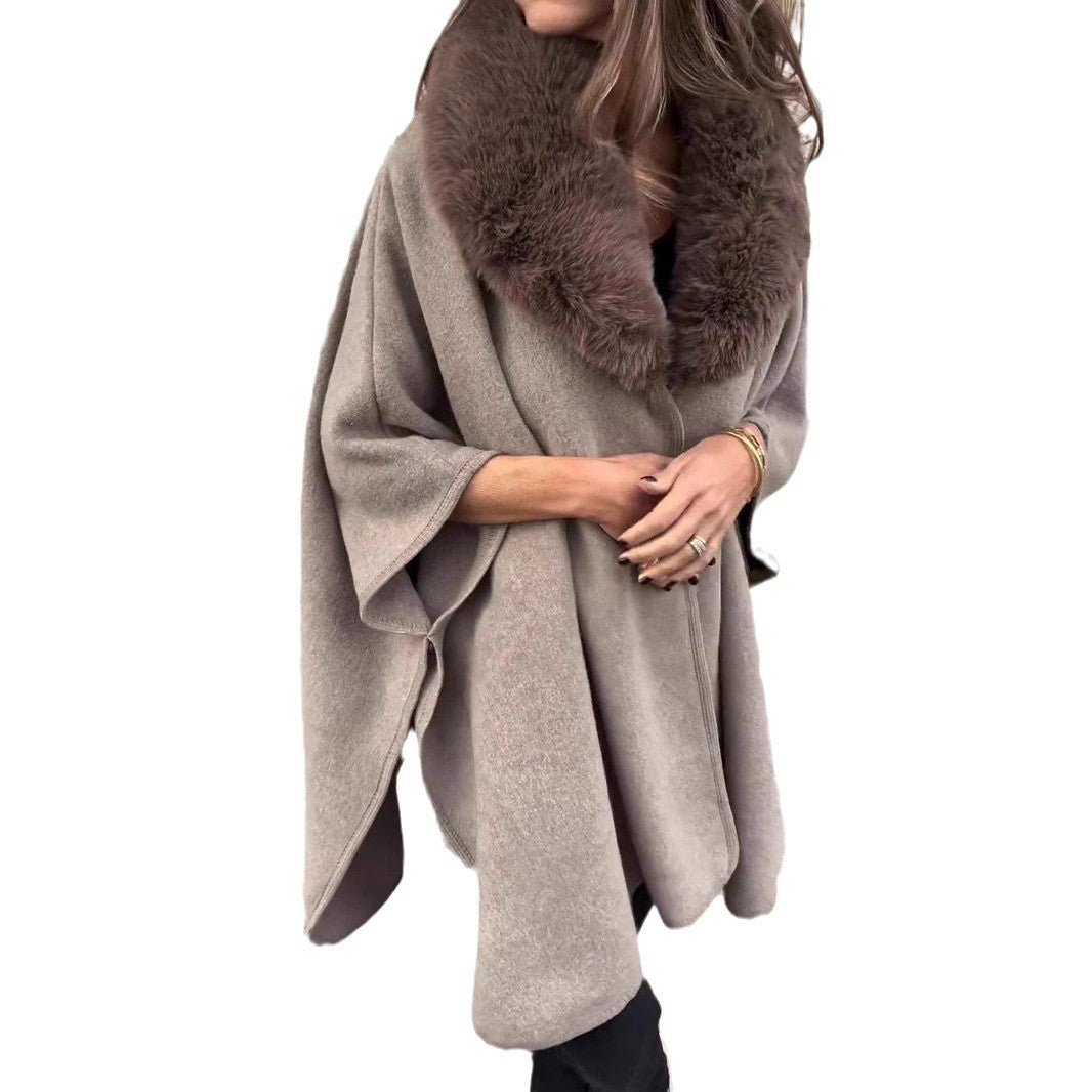 Veste de transition élégante pour femmes avec col en fausse fourrure luxueux Levoire