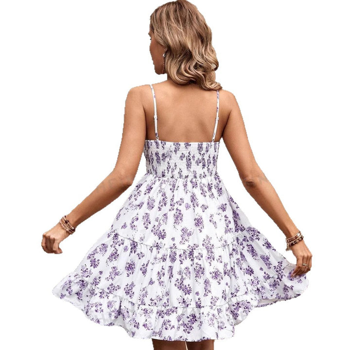 Robe d'été légère pour femmes avec des détails de volants à la mode Levoire