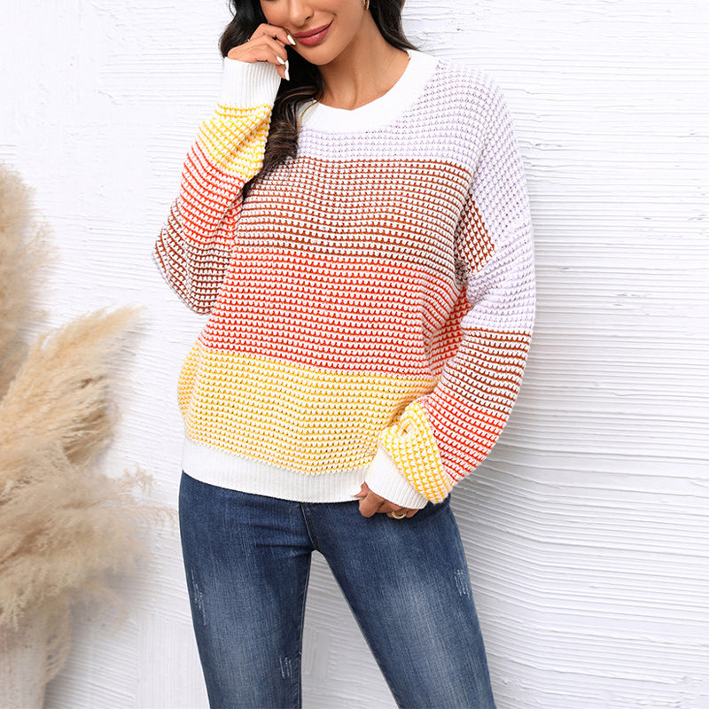 Levoire | En Tricot À Blocs De Couleurs Blanc