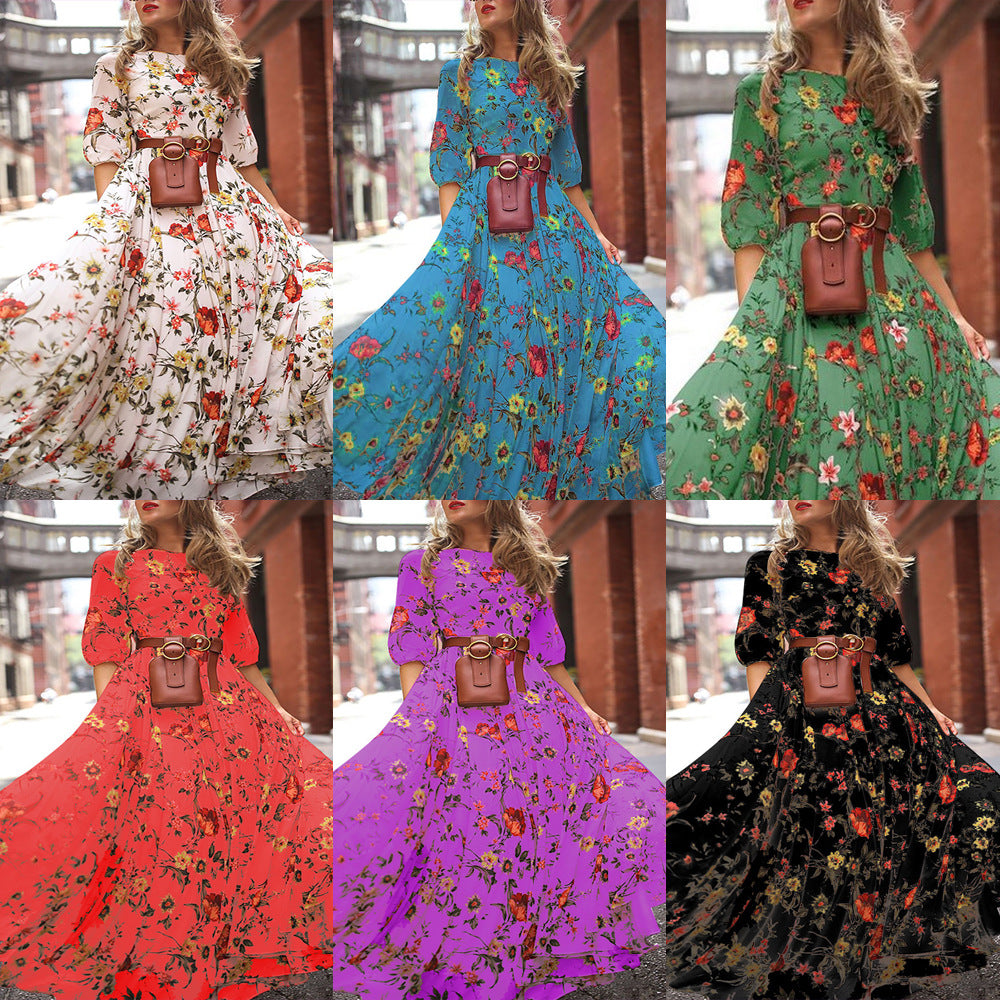 Levoire | Dress décontracté lumineux de vacances longue