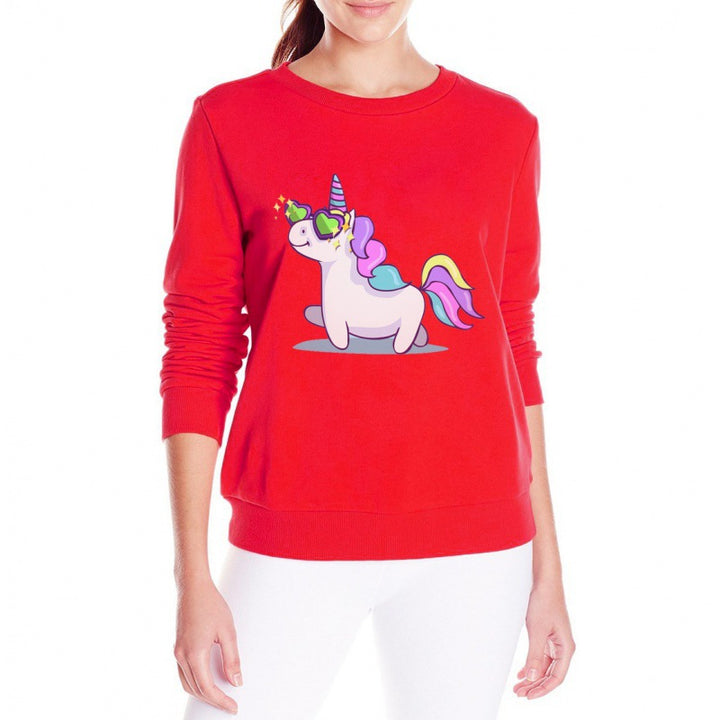 Sweat femme avec design licorne et coupe ample Levoire