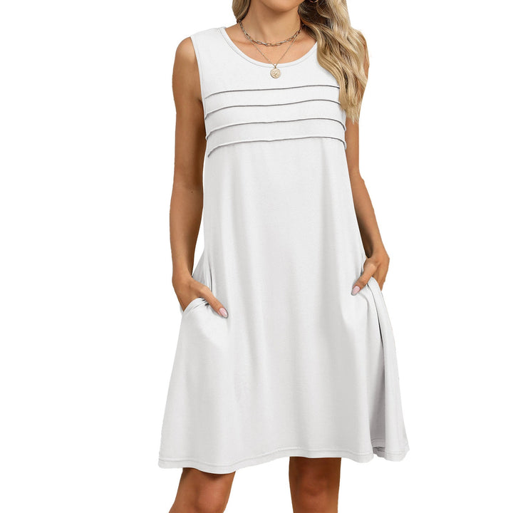 Levoire | Robe décontractée confortable avec détails de poche Blanc
