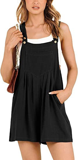 Levoire | Short Urbain Sans Bretelles à Coupe Droite noir