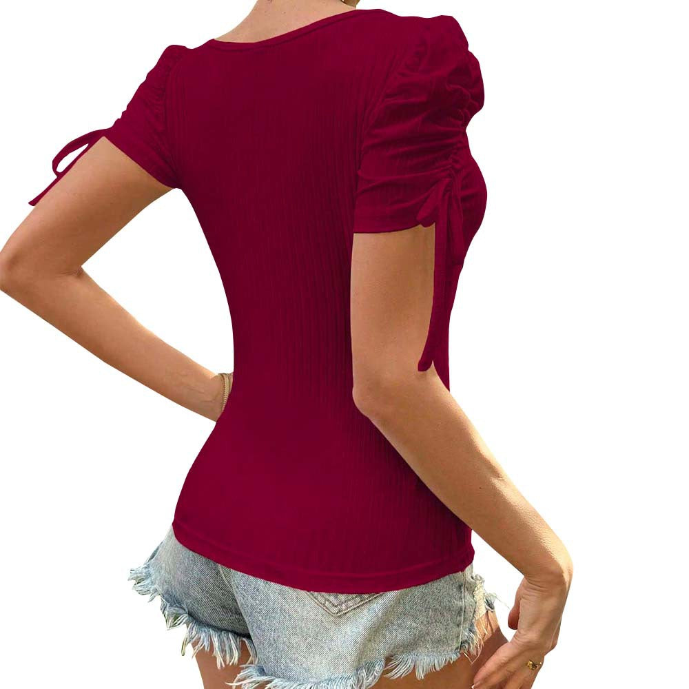 Blouse femme avec détails en volants et dos élégant Levoire