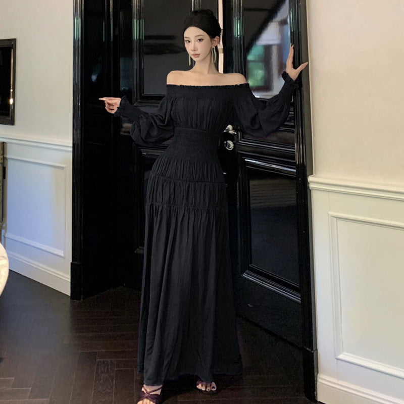 Levoire | Robe À Manches Mi-Longues Avec Ceinture De Nœud Grande Longue Flottante