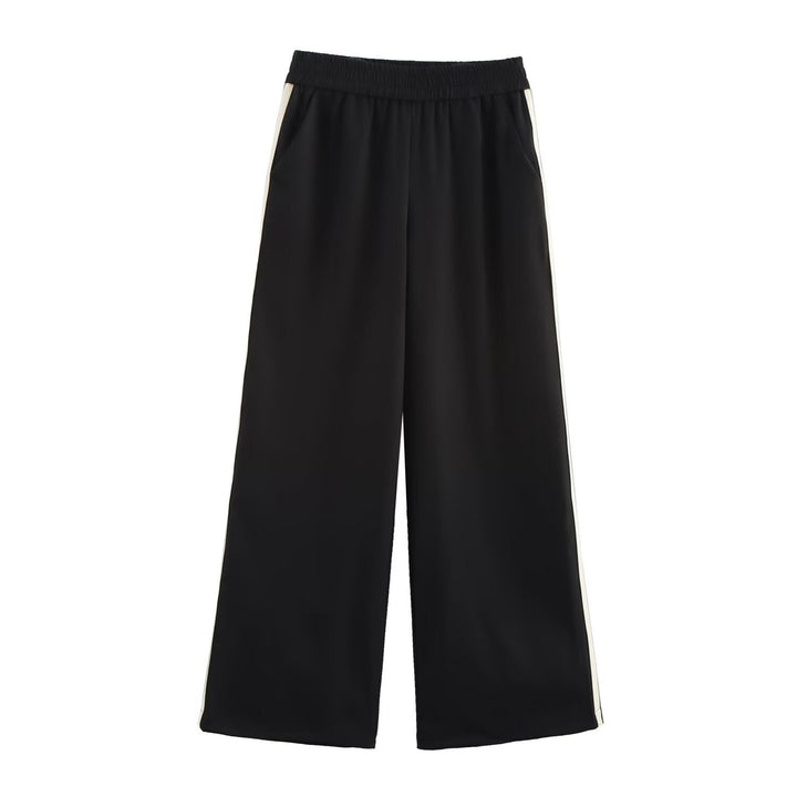Levoire | Détente printemps ceinture-veste-pantalon-set pantalons noirs A3