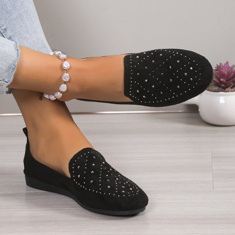 Levoire | Mules Plates Luxueuses Avec Détails En Cristal Pour Femmes