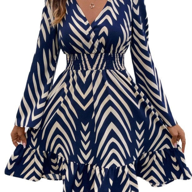 Robe enveloppante pour femmes avec jupe volumineuse Levoire