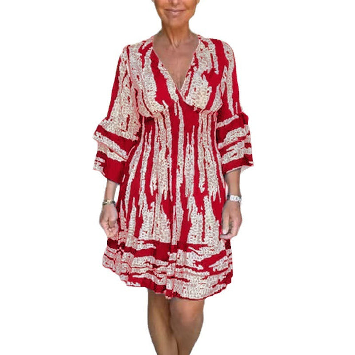 Levoire | Robe imprimée Manches trois-quarts Robe imprimée Rot
