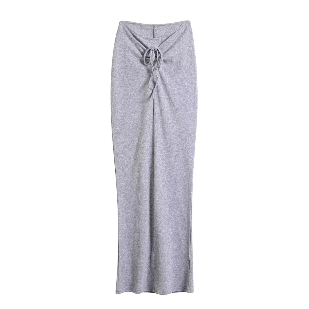 Jupe maxi pour femme avec un élégant design de nœud et une qualité jersey de haute qualité Levoire