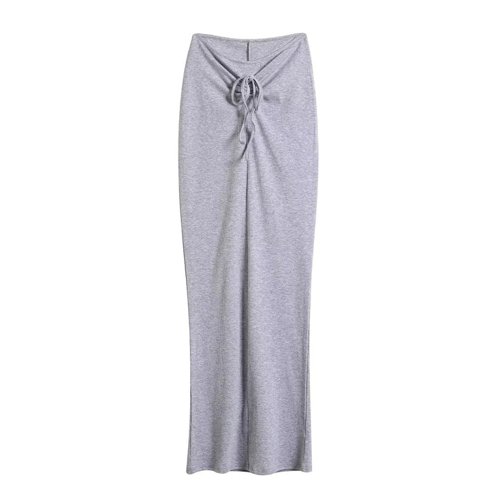 Jupe maxi pour femme avec un élégant design de nœud et une qualité jersey de haute qualité Levoire