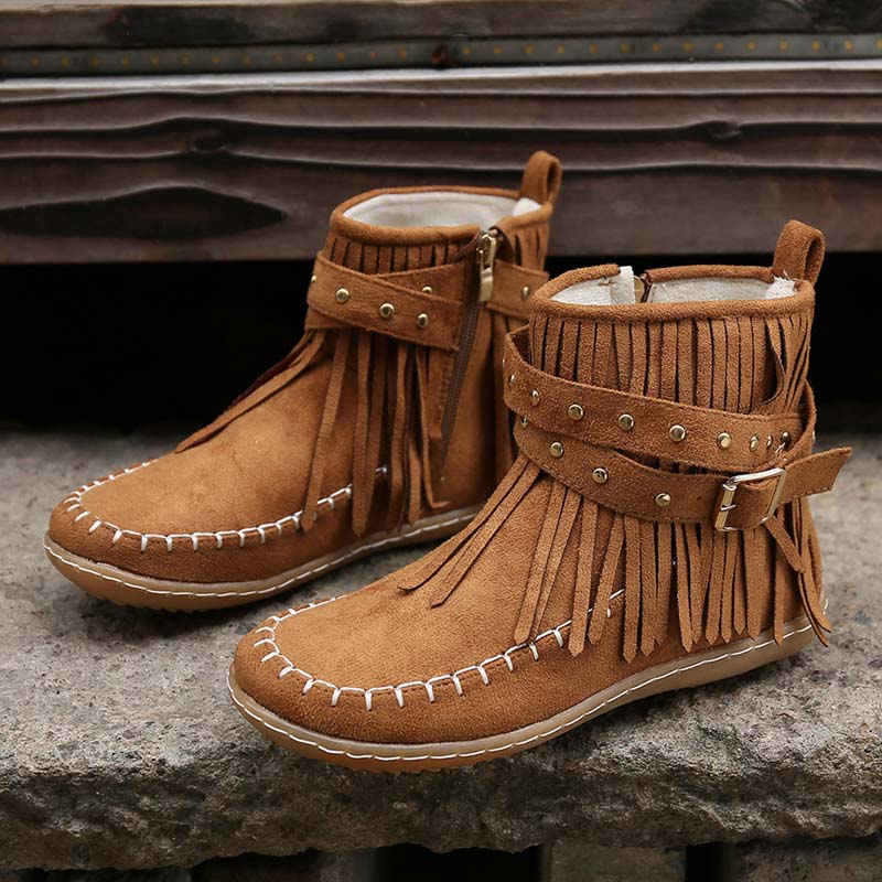 Levoire | Bottines Boho Avec Ornements Et Boucles Pour Femmes