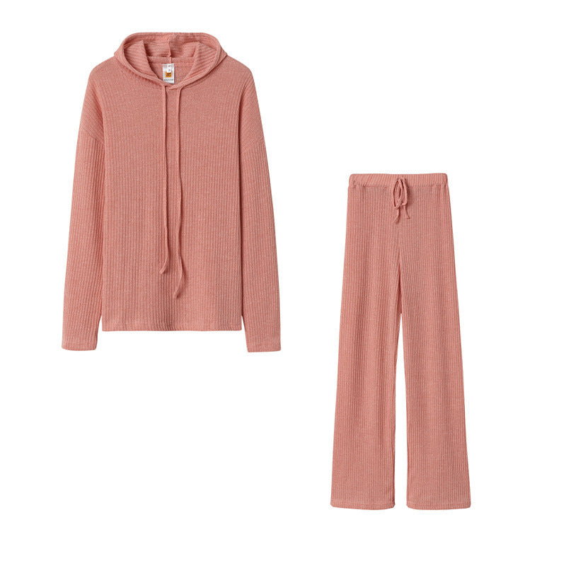 Women's Relax Suit with Hood and Wide Leg Levoire