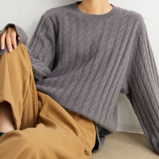 Levoire | Pull En Maille Couture Avec Sensation De Cachemire Gris sterling