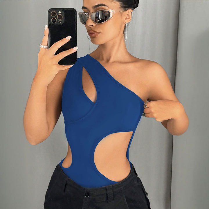 Maillot de bain asymétrique pour femmes avec design découpé tendance Levoire