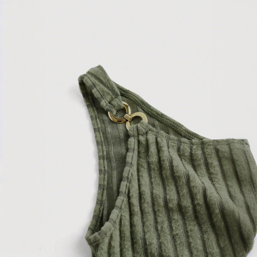 Débardeur asymétrique pour femmes avec lacets décoratifs Levoire