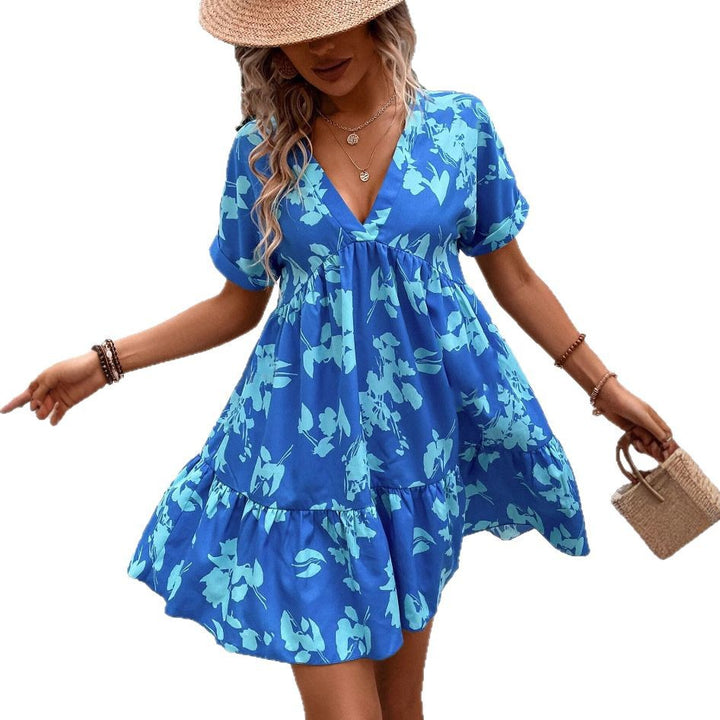 Robe blouse décontractée pour femme avec une coupe fluide et un design floral Levoire