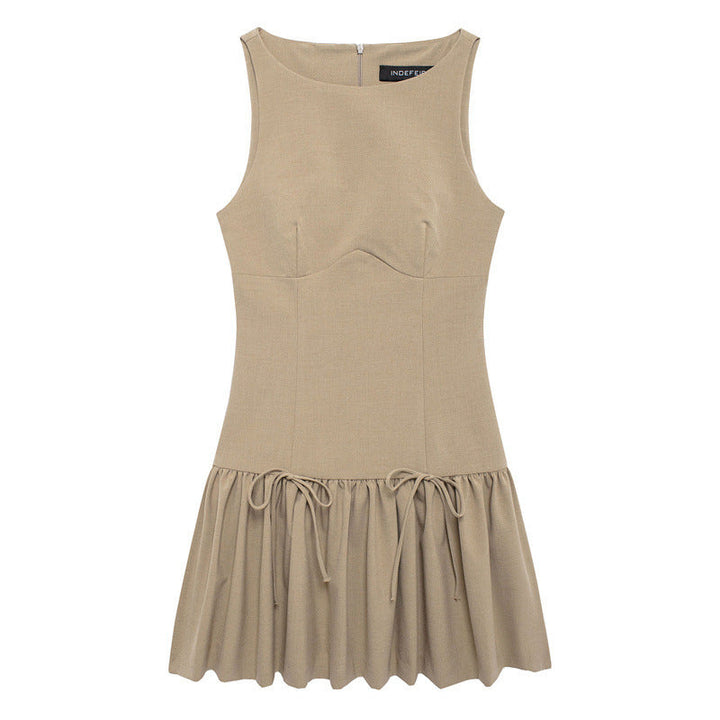 Levoire | Robe courte unie polyvalente classique Khaki