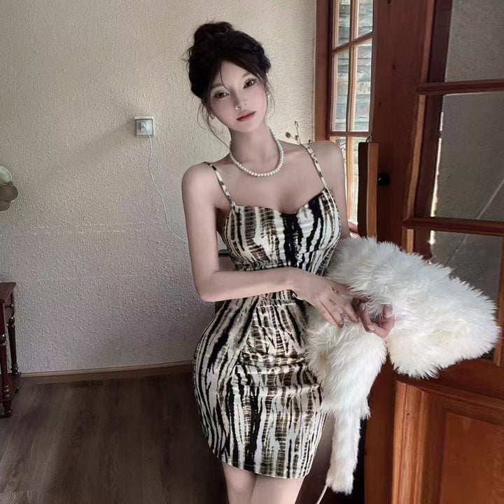 Levoire | Robe Bodycon Sexy à Bretelles Spaghetti Raidoitus