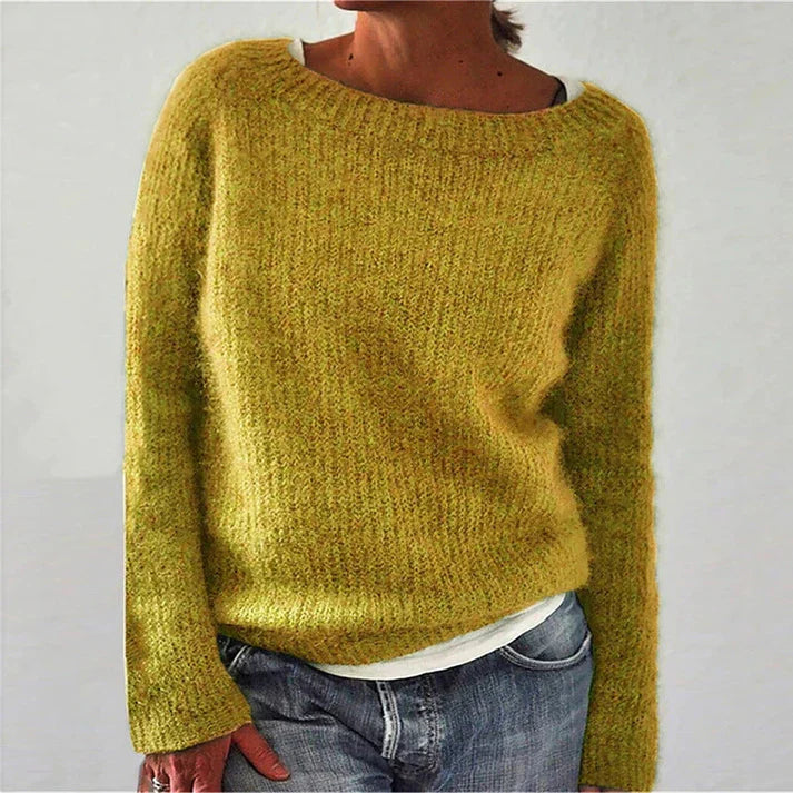 Levoire | Pull Classique Pour Femmes Jaune