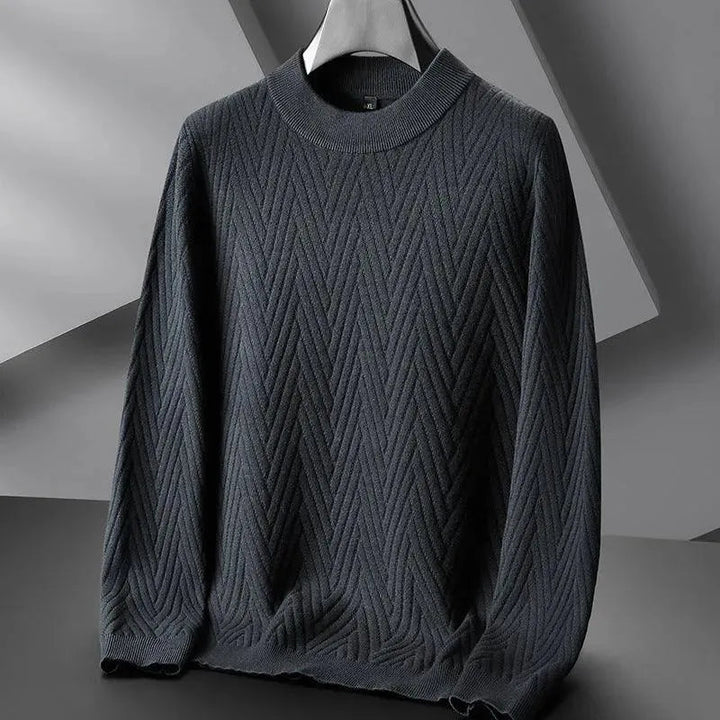 Levoire | Rento pull pour hommes 8027 Gris Foncé