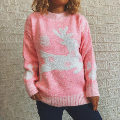 Levoire | Pull Confort Décontracté Hiver Rose